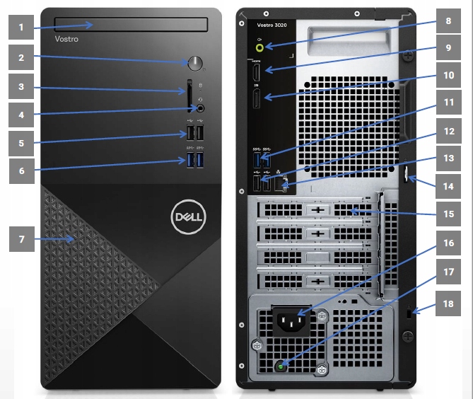 Dell VOSTRO 3020 STI3V3020W1 TN02
